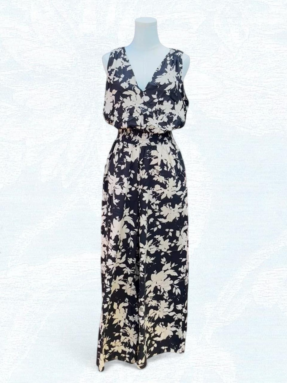 GAP Floral Wide-Leg Jumpsuit